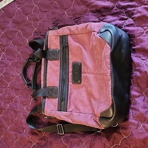 Canvas and Leather Tote/Backpack